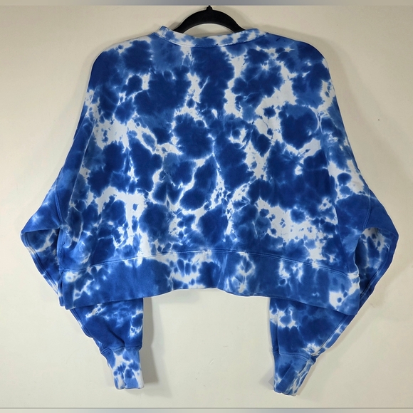 POLO RALPH LAUREN FRENCH TERRY BATIK CROPPED SWEATSHIRT. - Picture 4 of 6